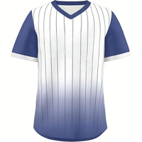 T-shirt de baseball à manches courtes pour homme, 100 % polyester, 220 GSM, séchage rapide, motif logo personnalisé, dernier design 2026, maillot de baseball