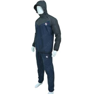 Conjunto de Chaqueta y Pantalones Cortos Deportivos de Invierno para Hombre, Talla Grande, con Aislamiento Térmico, Diseño de Parches, Cortavientos, Poliéster/Nailon, con Cierre - Product Image 2