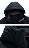Veste d'hiver décontractée pour homme, en duvet, à capuche, couleur olive, coupe-vent, fermeture éclair, 100% polyester, épaisse, coupe régulière, vente en gros