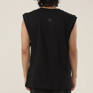 เสื้อยืดแขนกุดผู้ชาย เสื้อยืดผ้าฝ้ายพรีเมี่ยม เสื้อกีฬา ผ้าเนื้อนุ่ม ระบายอากาศได้ดี ดีไซน์สบายๆ เหมาะสำหรับฤดูร้อน - Product Image 3
