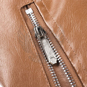 Veste d'hiver en cuir pour homme de qualité supérieure, coupe confortable, fabriquée en cuir véritable, parfaite pour un style décontracté au quotidien. - Product Image 6