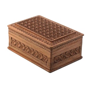 Caja De Cartas De Palisandro Hecha A Mano, Con