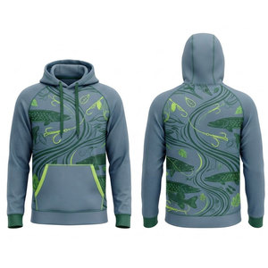 Sudadera Deportiva de Pesca con Capucha, Manga Larga, para Actividades al Aire Libre, con Material de Secado Rápido, para Pesca, Camping, Senderismo y Navegación - Product Image 1