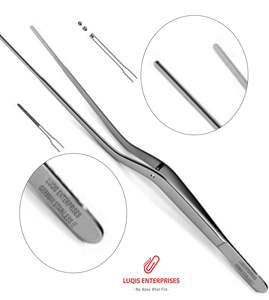 Pince à pouce Gerald à pointe délicate, style baïonnette, instrument chirurgical en acier inoxydable, pince médicale de précision - Product Image 1