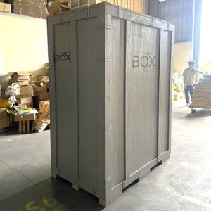 Caisses en bois robustes, pliables et empilables en contreplaqué pour l'expédition et le stockage, caisses à rampe multifonctionnelles pour le transport de marchandises en gros - Product Image 2