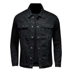 High Quality Customized Winter <b>Men</b> <b>Denim</b> <b>Jackets</b>-Front Logo Quick Dry Breathable Eco-Friendly Nylon/Cotton Blend High Street - Product Image 1