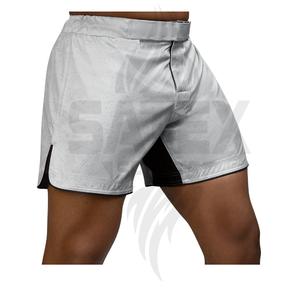 Shorts de Muay Thai Personalizados al por Mayor, Pantalones Cortos de Kickboxing MMA, Unisex, Transpirables, Elásticos, de Secado Rápido, Ligeros, 100% - Product Image 5