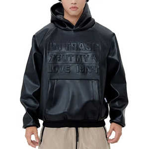 Premium <b>Men's</b> 100% Polyester Windproof Oversized Hooded <b>Jacket</b> Fashion Casual Hoodie Outerwear OEM Factory Wholesale - Product Image 6