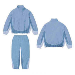 Men's Lime Green Retro Tracksuit Two Piece <b>Set</b> Windbreaker Jacket And Pants Casual Sportswear Loose Fit Activewear - Product Image 5