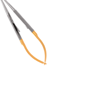 Portaagujas Curvo Castroviejo Perma Sharp de 14 cm, Instrumento Quirúrgico Dental para Microcirugía, Herramienta de Sutura de Acero Inoxidable - Product Image 6