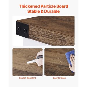 Mobiletto Bar da Caffè Stile Fattoria a 4 Ripiani 47.3 X 15.7 X 32.7 Pollici con Porte Scorrevoli e Tavolo Bar - Product Image 4