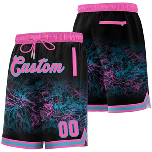 Shorts de sport respirants à séchage rapide, personnalisables avec logo OEM, sublimés, 100% polyester, shorts de basket-ball pour hommes, vente en gros - Product Image 4
