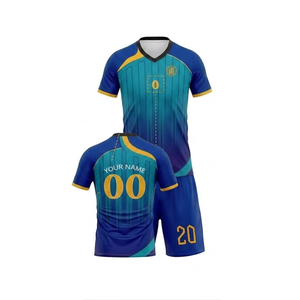 Tenues de football personnalisables haut de gamme pour l'hiver et l'été, ensembles d'uniformes de football avec logos imprimés, shorts OEM pour adultes, kit - Product Image 3