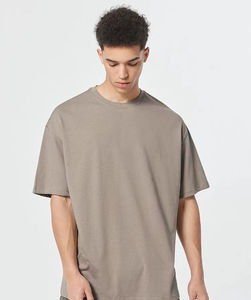 Nouveau design décontracté, t-shirts pour hommes à manches courtes, coupe ample, col rond, uni, écologique, séchage rapide, coton biologique - Product Image 1