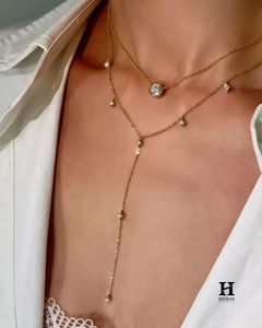 Pendentif élégant en forme de fleur serti de diamants, collier en or 14K/18K avec diamants de laboratoire/naturels, fournisseur de bijoux en gros - Product Image 4