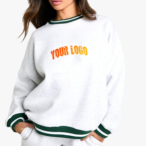 Sweat-shirt pour femme en coton français 100% écologique, à capuche, tricoté, d'hiver, de haute qualité, avec logo personnalisé OEM - Product Image 5