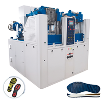Machine automatique de fabrication de semelles de chaussures à double couleur, contrôlée par PLC, modèle Technocrat TM-100, pour usage intensif, 40-140 paires/heure, 220V/380V