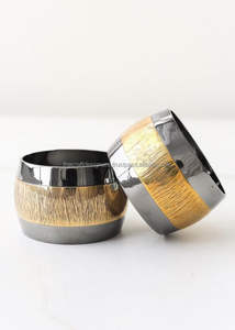 Hot Selling Mother of Pearl Finished Napkin Rings <b>Set</b> of 2 Custom Logo Print Unique Napkins Holder & Rings Lightest <b>Weight</b> - Product Image 3