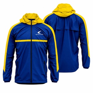 Chaqueta Cortavientos de Invierno para Hombre, Personalizada al por Mayor, Impermeable, con Capucha, de Tejido Softshell, con Logotipo Frontal, Transpirable y de Secado Rápido - Product Image 2