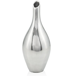 Vase à fleurs en aluminium léger fait main, design brillant durable pour plantes d'intérieur, jardin extérieur et décoration d'événements - Product Image 1