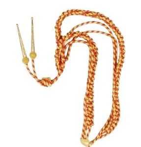 Cordon d'épaule tressé avec embouts et crochet en laiton – Accessoire de qualité supérieure pour tenues de cérémonie et événements - Product Image 4