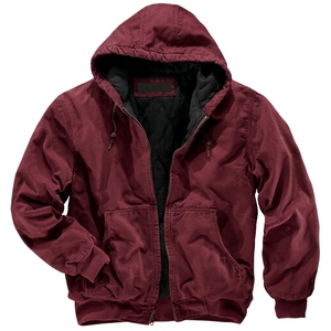 Chaqueta de Motociclista de Lona Encerada para Hombre, Diseño OEM ODM, con Cremallera Negra, Capucha, Resistente al Viento, Transpirable, Informal, para Otoño, Trabajo al Aire Libre, Personalizable - Product Image 4