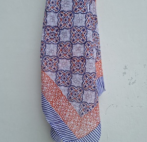 Wholesale Hand Block Print Lightweight Breathable Long Cotton <b>Sarong</b> Pareo Floral Beach <b>Wrap</b> for Women Boho Cover 100% Cotton up - Product Image 5