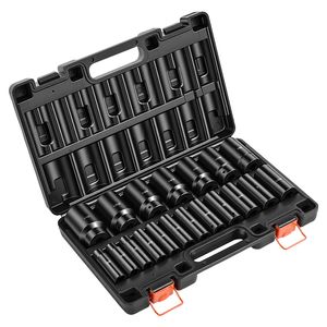Set di chiavi a bussola da 22 mm, 19 pezzi, con bussole esagonali per uso intensivo - Product Image 1