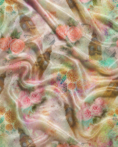 Tela de Poliéster Resistente al Agua con Estampado Jacquard de Paisley Amarillo para Corbatas, Trajes y Decoración de Prendas para Niños - Product Image 3