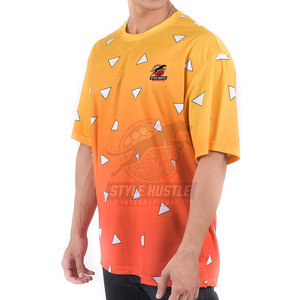 Camiseta cómoda 100% algodón con logo personalizado impreso, diseño único, corte holgado, camiseta de verano para hombre, diseño con MOQ bajo. - Product Image 5