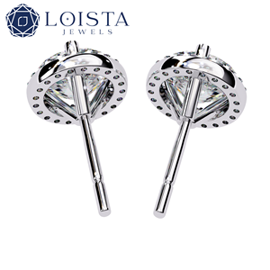 Boucles d'oreilles en diamant cultivé en laboratoire certifié IGI Gia Betterstar HPHT CVD, boucles d'oreilles en or 14k 18k, bijoux en diamant cultivé en laboratoire - Product Image 1