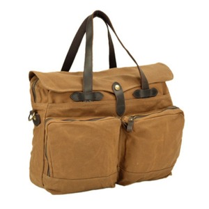 Sac fourre-tout en cuir et toile, durable, imperméable, avec broderie ouverte, sac à bandoulière, sac de voyage, sac de travail, sac de shopping, grande capacité, LCTB-0034 - Product Image 6