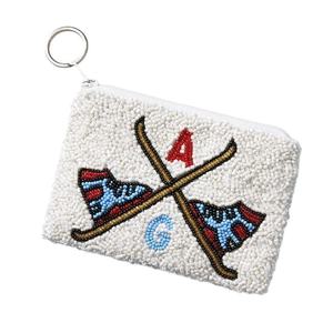 Porte-monnaie élégant fait main avec perles, mini pochette de rangement durable pour pièces de monnaie, cartes et clés au meilleur prix - Product Image 6