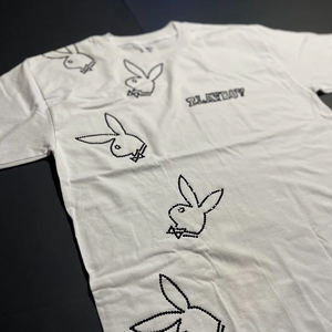 Camiseta de hombre con pedrería, estilo urbano, de algodón, informal, para la noche, de moda, fabricante OEM, camisetas de verano para hombre - Product Image 5