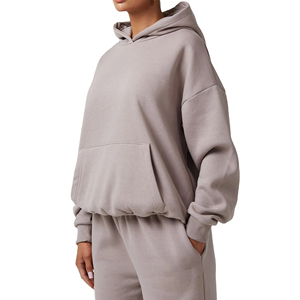 New Custom Made Logo Casual Solid Breathable Fleece Full Sleeve Women Tracksuit High Quality Best Price OEM Service - Product Image 3