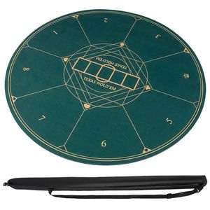 Tappetino da Poker Portatile di Qualità Professionale da 47 Pollici Verde con Base in Gomma Antiscivolo, Design Pieghevole e Borsa per il Trasporto - Accessori per Giochi - Product Image 1
