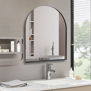 Specchio Moderno Nero da 30 x 36 Pollici con Cornice in Metallo Profondo per Camera da Letto, Soggiorno, Ingresso - Product Image 2