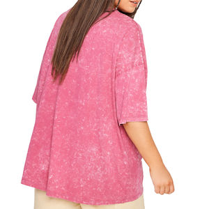 Últimas Camisetas de Verano de Alta Calidad con Logotipo Personalizado, Corte Ajustado, Lavado Ácido, Transpirables para Mujer, Impresión Digital, Venta al Por Mayor, Económicas - Product Image 3