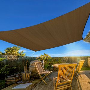 Tenda Parasole HDPE Mocha 16x20 - Eleganti Vele e Reti Ombreggianti per Esterni - Product Image 1