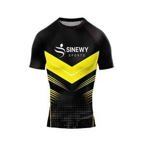 Camiseta Deportiva de Manga Corta con Protección Solar UPF50, Transpirable, Ecológica y de Secado Rápido para Hombre - Sinewy Sports, Diseño Personalizado - Product Image 1