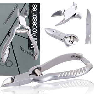 Coupe-cuticules professionnel en acier inoxydable à double ressort avec poignée ergonomique – Pince à ongles et coupe-peaux pour manucure - Product Image 6