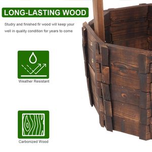 Vaso per Fiori da Esterno in Legno Rinforzato e Anticorrosione - Product Image 2