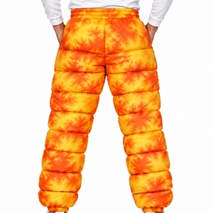 Men Puffer <b>Trouser</b> Quilted Winter Casual Pants Quilted Design Full Length Padded Style Winter Wear Custom Apparel Puffer <b>Trouser</b> - Product Image 2
