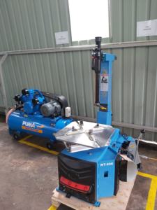 Desmontadora de Neumáticos WT-850 Mini para Autos, Máquina Industrial Azul - Product Image 3