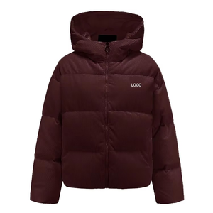 Chaqueta Acolchada de Alta Calidad para Mujer con Capucha, Ropa de Tela de Pana Tejida, Chaqueta Informal Gruesa y Cálida para Exteriores - Product Image 4