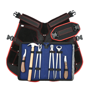 Kit d'outils de fermeur tout-en-un avec tablier, tire-clous, cisaille à sabots, marteau, pince à sabots, couteau à sabots, équipement équin - Product Image 1