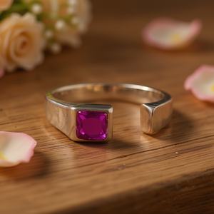 แหวนแฟชั่นทับทิมอาเกต น้ำหนัก 3.1 กรัม - Product Image 3