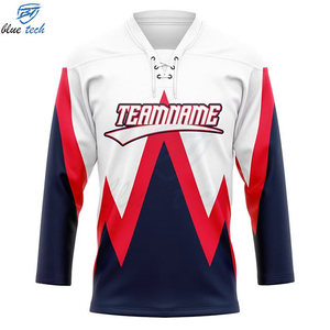 Maillot de hockey sur glace personnalisé avec logo, sublimé, professionnel, pour équipes, clubs et entraînements, vente chaude, personnalisable - Product Image 4