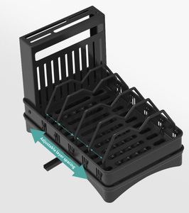 Organizador de Cocina Multifuncional de Acero, Ajustable, de Dos Niveles, Moderno, para Tapas de Ollas, Cuchillos y Utensilios de Cocina - Product Image 4