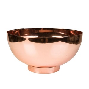 Handmade Copper <b>Ice</b> <b>Bucket</b> Round Pedestal Base Vintage Style Metal Barware <b>Drink</b> Cooler Vintage Style Wine Bowl Decoration - Product Image 3